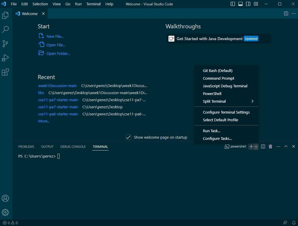 VScode Bash