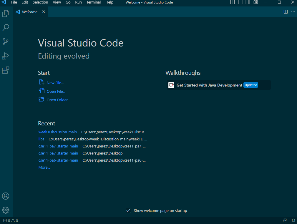 VScode Open